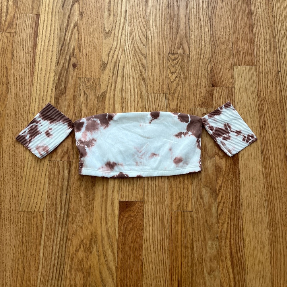 Off shoulder crop top tie dye - Picture 2 of 3